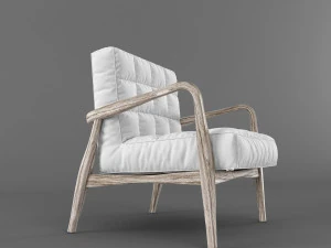 mid-century armchair 3D Model
