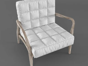 mid-century armchair 3D Model