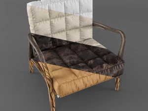 mid-century armchair 3D Model