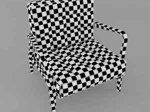 mid-century armchair 3D Model