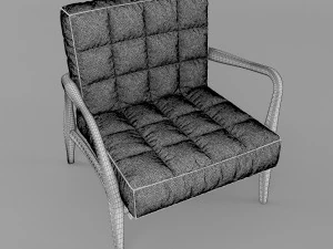 mid-century armchair 3D Model