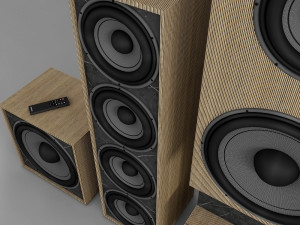 fireplace and tv stand 3D Model