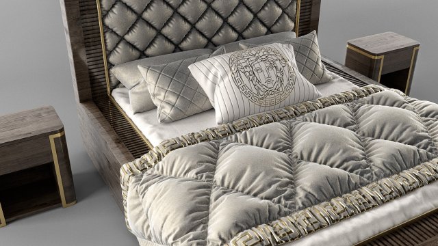 classic bed 3D-Modell .c4d .max .obj .3ds .fbx .stl .blend 