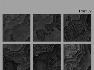 12 decorative stone tiles 3D Model