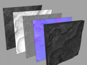 12 decorative stone tiles Modello 3D