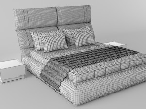 visionnaire bed set Model 3D