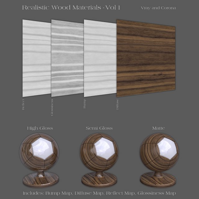 72 realistic wood materials CG テクスチャ .c4d .max .obj .3ds .fbx .stl .blend