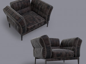 adda italian armchair set 3D Model