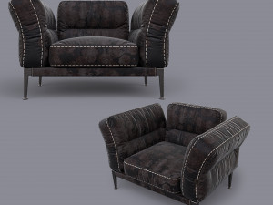 adda italian armchair set 3D Model