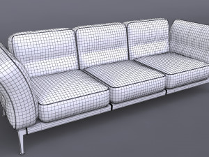 adda italian armchair 3 Modello 3D