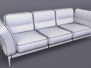 adda italian armchair 3 3D Model