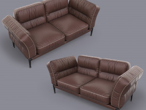 adda italian armchair 2 Modello 3D
