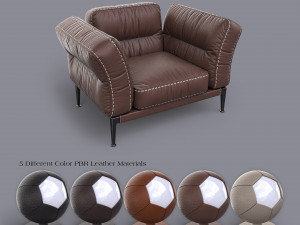 adda italian armchair 1 3D Model