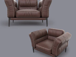 adda italian armchair 1 3D Model