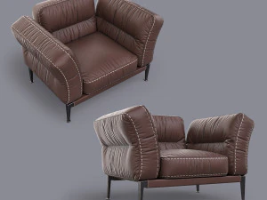 adda italian armchair 1 3D Model