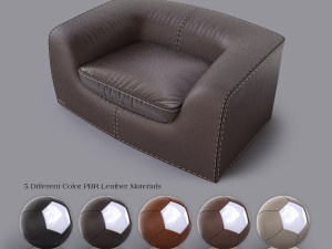 leather armchair 3D Model