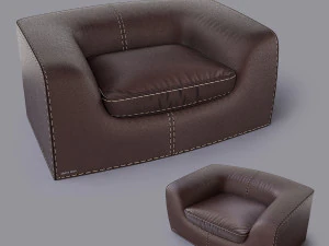 leather armchair 3D Model