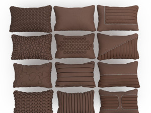Luxury Modern Sofa And Cushion Pack 3D 模型