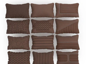 Luxury Modern Sofa And Cushion Pack 3D Model