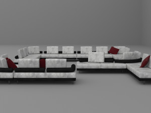 Set of upholstered furniture hey lazy 3D 모델