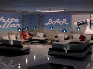 Zestaw mebli tapicerowanych hej leniwi Model 3D