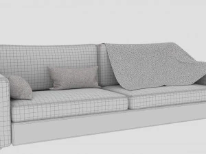 Sofa melancholy green 3D Model