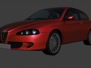 Alfa Romeo 147 TI 3D Model in Compact Cars 3DExport