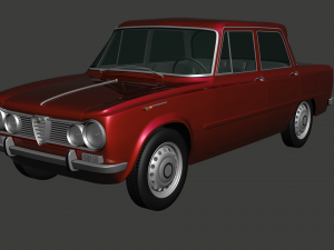 1962 Alfa-Romeo Giulia 3D Model