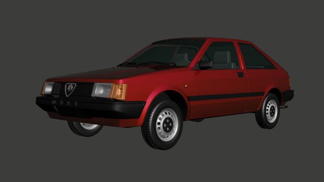 Alfa-Romeo Arna L 3D Model .c4d .max .obj .3ds .fbx .lwo .lw .lws