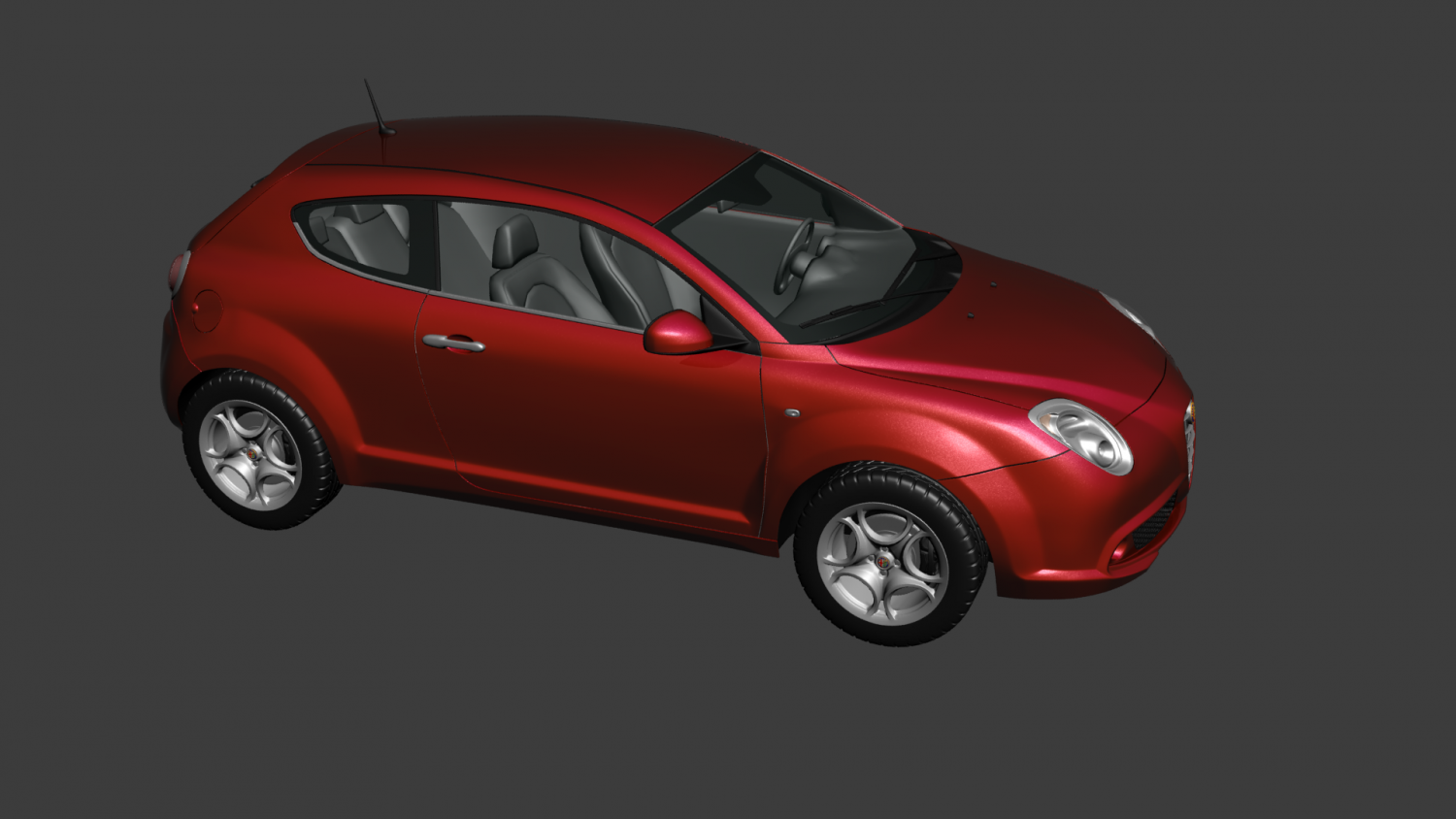 2009 Alfa-Romeo MiTo 3D Model in Classic Cars 3DExport