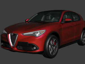 2017 Alfa-Romeo Stelvio Q4 3D Model