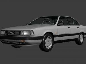 Audi 200 sedan 1983 3D Model