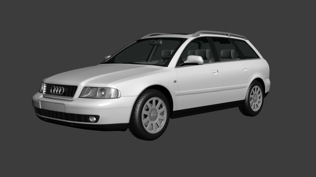 Audi A4 Avant 1999 3D-Modell in Klassische Autos 3DExport
