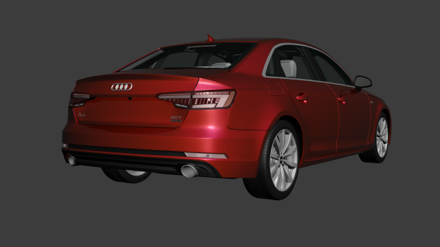 Audi A4 B9 S-line 3D Model in Classic Cars 3DExport