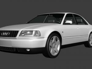 1991 Audi Coupe 3D Model