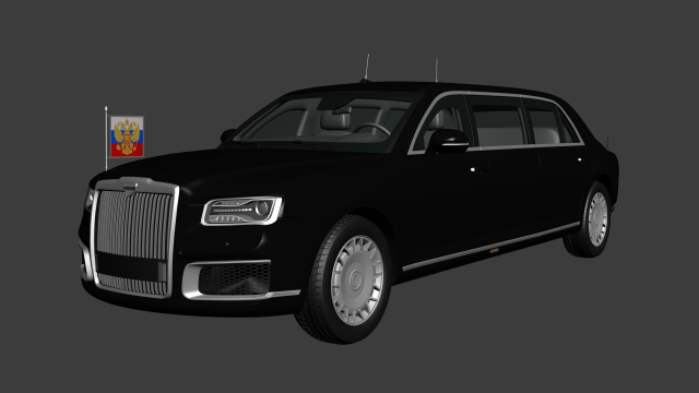 Aurus Senat Presidential Limousine Modelo 3D in Limusina 3DExport