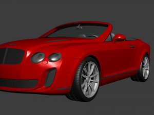 Bentley Continental Supersports convertible 2011 3D Model