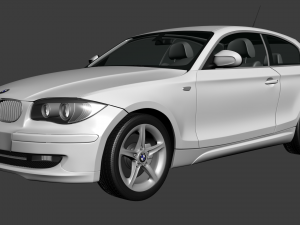 Car 1-series 3door 2009 3D Model