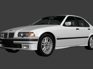 Car 3-series E36 coupe 1993 3D Model