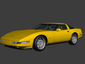 Chevrolet Corvette coupe 1996 3D Model