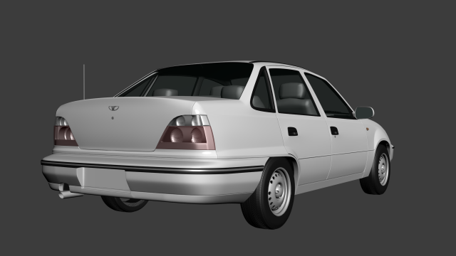 Download Daewoo Nexia Sedan 1996 3D Model