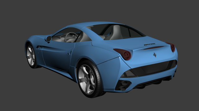 Download Ferrari California 2009 3D Model