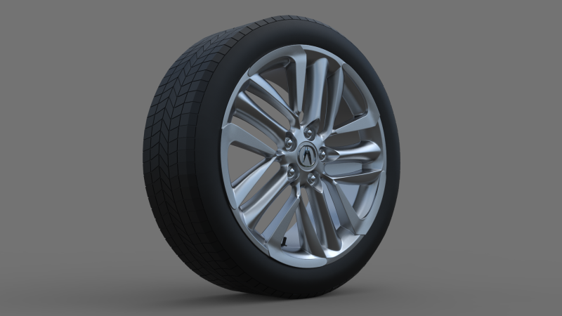 Wheel Acura CDX 3D Модель .c4d .max .obj .3ds .fbx .stl .blend 