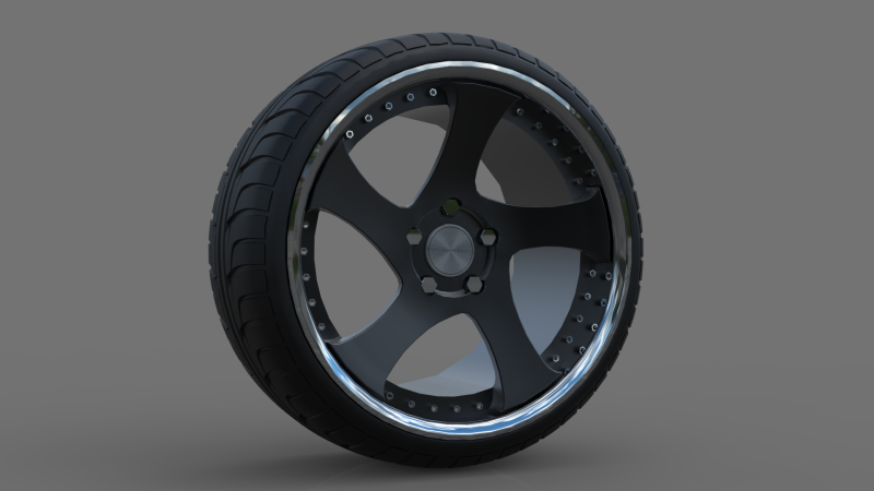 Wheel Rotiform Modello 3D .c4d .max .obj .3ds .fbx .stl .blend 