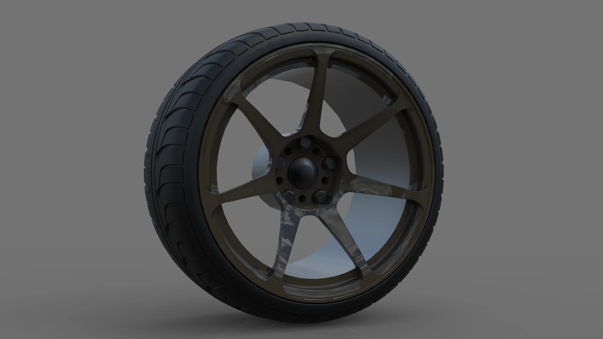 Wheel 003 3D Model .c4d .max .obj .3ds .fbx .stl .blend 