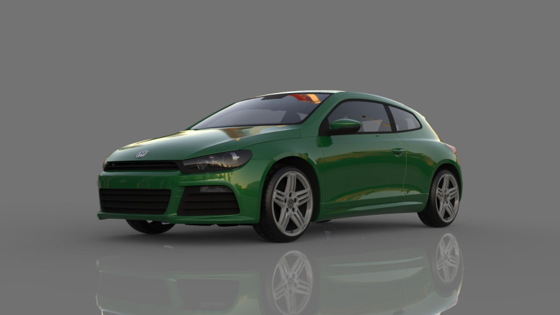 Volkswagen Scirocco R 3D Модель .c4d .max .obj .3ds .fbx .stl .blend 