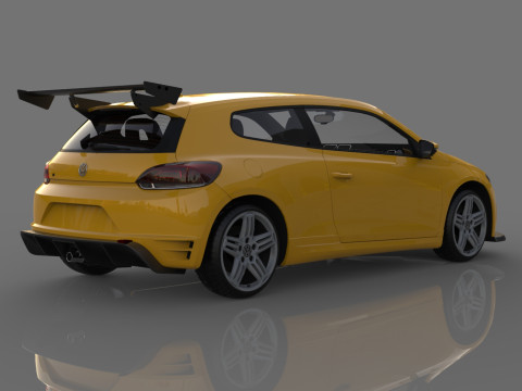 2011 Volkswagen Scirocco R tuning 3Dモデル