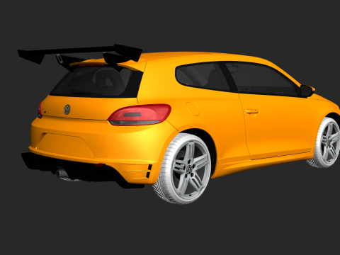 2011 Volkswagen Scirocco R tuning 3Dモデル