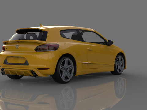2011 Volkswagen Scirocco R tuning 3D 모델