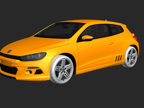 2011 Volkswagen Scirocco R tuning 3D 모델